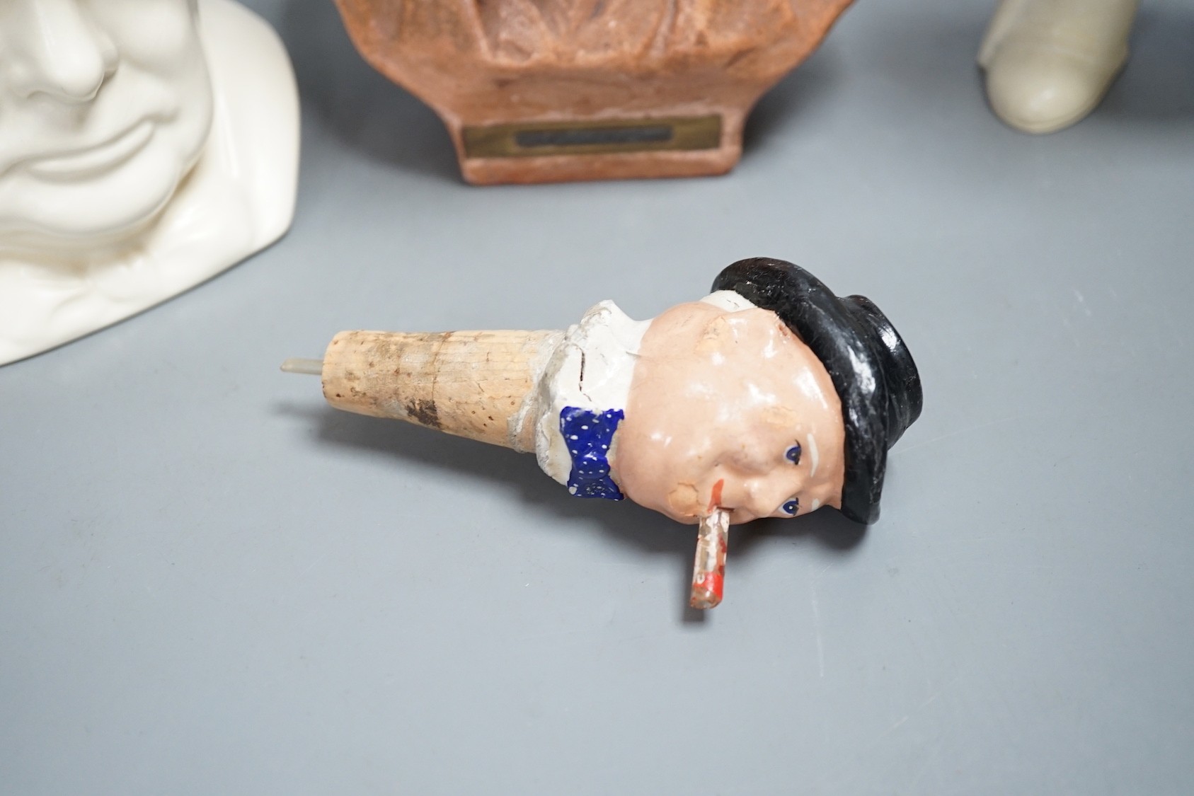 Various Winston Churchill pottery figures